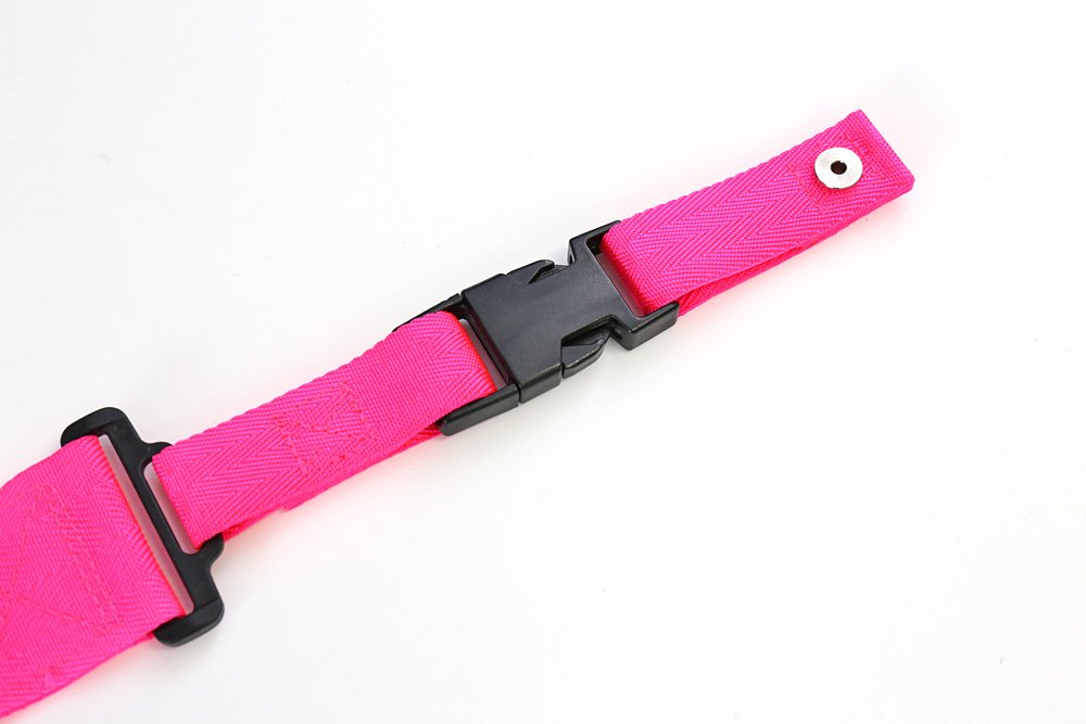 DiMarzio DD2200PK 2 Inch Nylon Cliplock Guitar Strap Pink w/Bonus Deluxe RIS Picks (x3) 6633340001010